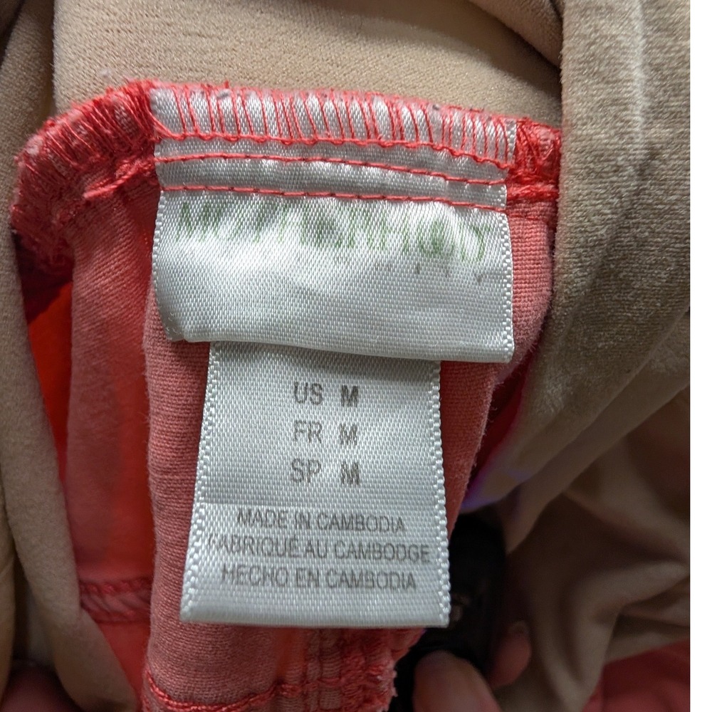 Motherhood Maternity Pants Coral Pink‎ Full Belly Panel Slim - Medium - Picture 4 of 4